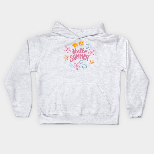 hello summer Kids Hoodie by ElRyan